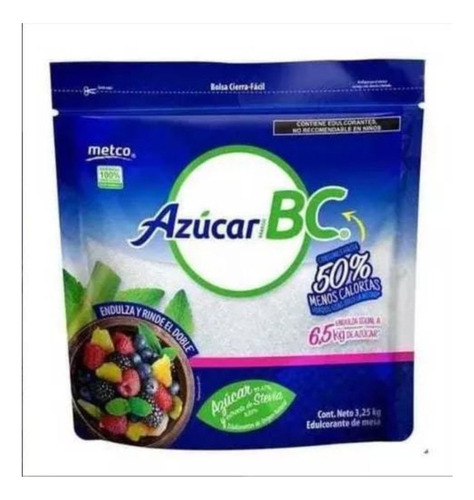 Azúcar Y Extracto De Stevia Bc Metco 3.25 Kg