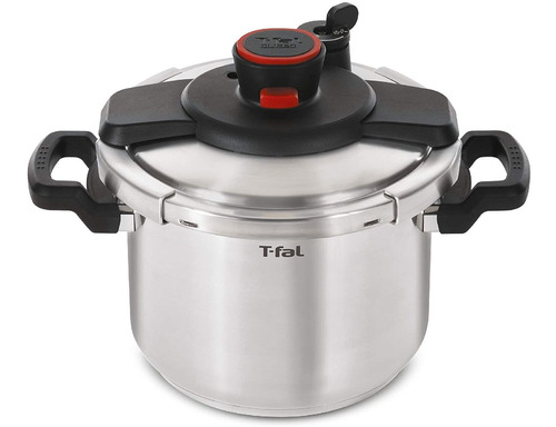 Olla A Presión T-fal Clipso, Capacidad De 7.5 L, Plateado