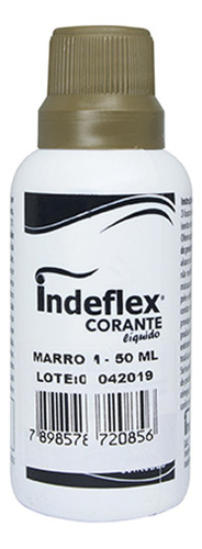 Corante Indeflex Marrom 50ml - Kit C/12 Unidades