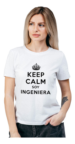 Polera Mujer Ingeniera Profesiones Algodón Orgánico Wiwi