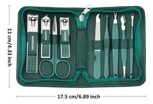 Kit Profesional Para El Cuidado De Las Uñas Ouriner 9pc