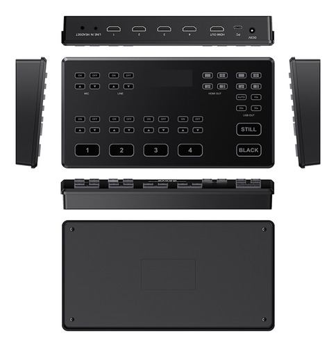 Hd60 Streaming Video Switcher 4 Entrada Hdmi 1080p Captura
