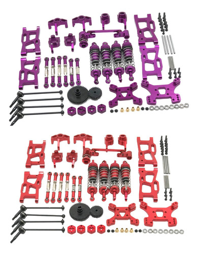2 Juegos 1/12 1:14 Rc Upgrade Spare Kit Pull Rod Para Wltoys