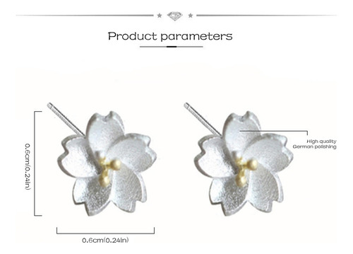 Yc 1par Pendientes Temperament Con Forma De Flor