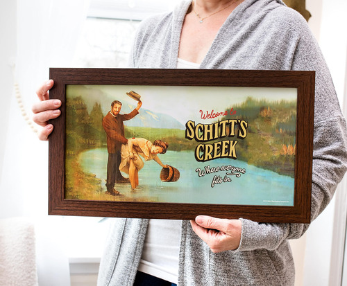 Arte De Parede Silver Buffalo Schitt's Creek Welcome Sign Re