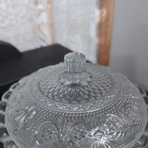 Imagem 3 de 10 de Bomboniere Baleiro Antigo Cristal Em Perfeito Estado