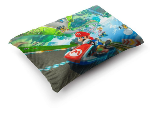 Imagen 4 de 5 de Funda De Almohada Super Mario Kart 70x45cm Vudú Love
