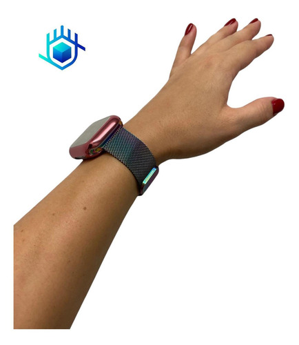 Correa Extensible Para Apple Watch Malla + Mica + Funda Case