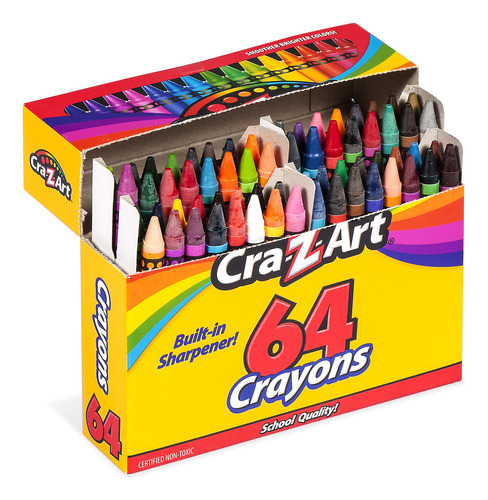 Crayones De Colores, 64 Unidades Para Dibujo Y Manualidades