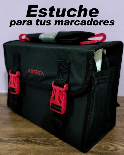 60 Marcadores Arteza A Base De Alcohol Doble Punta + Estuche
