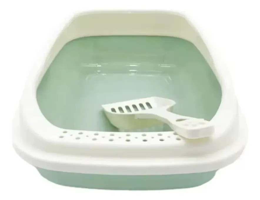 Arenero Gato Con Pala Limpieza Fácil Desmontable L273 Gyk Verde