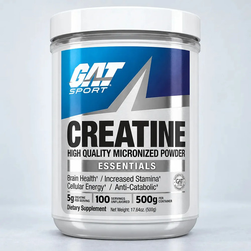 Creatina GAT Essentials en polvo Sin sabor x 500g