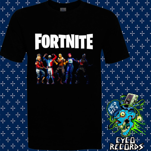 Imagen 1 de 3 de Fortnite - Personajes-negra - Videojuegos - Polera- Cyco Rec