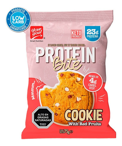 Cookie De Proteinas Yourgoal Protein Bite 4u Red Fruits Chip