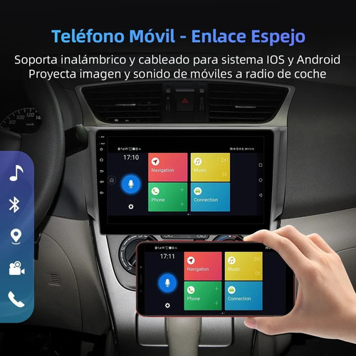Isudar Estéreo 1+32 G Para Nissan Sentra B17 2012-2017 Gps F