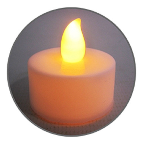 Kit 2 Velas Decorativa Enfeite Moderno Plástico Sem Fogo Led
