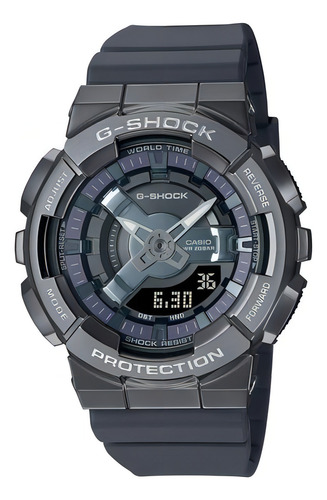 Reloj Casio G Shock Gm-s110b-8a Local Barrio Belgrano Color de la malla Negro Color del bisel Plomo Color del fondo Negro