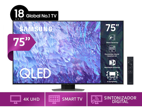 Smart Tv Samsung 75'' Qled 4k Q80c