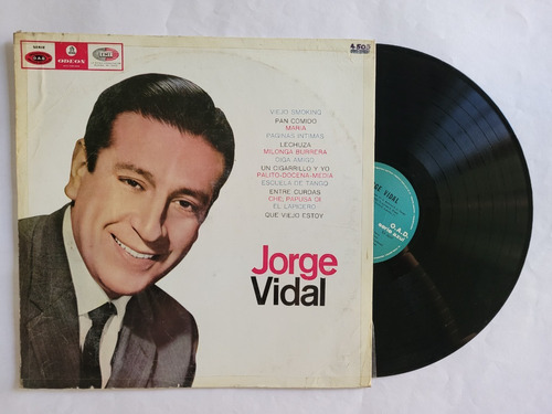 Jorge Vidal Acomp Guitarras Vinilo Lp Serie Azul Tango