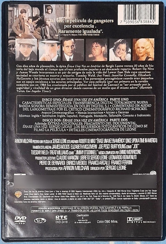 Dvd Erase Una Vez En America Robert De Niro Edición Especial (Usado)