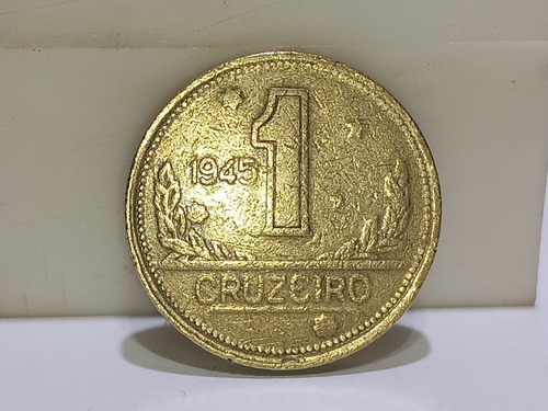 Moeda 1 Cruzeiro 1945 Com Anomalia De Rugosidade (Usado)