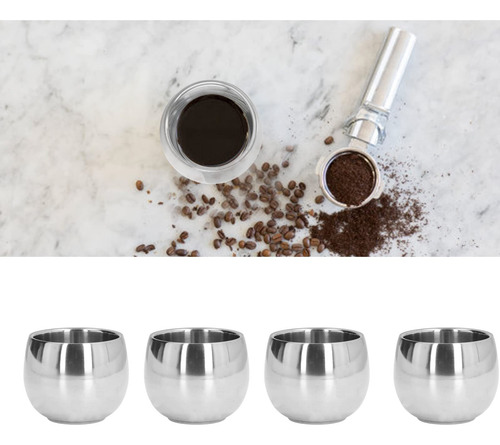 Tazas De Espresso De Acero Inoxidable,
