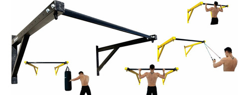 Total Fit D1nn Barra Para Calistenia Dominadas Costal Box Negro