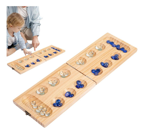 Juego Mancala Para Niños,juego De Madera Mancala Suministros