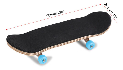 1pc Madera De Arce De Aleación+diapasón Dedo Skateboard Con