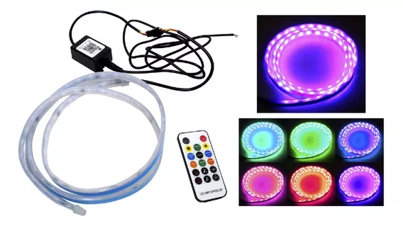 Tira Luz Led Multicolor  C/control P/cofre