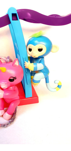 Fingerlings Interactivo Changuito /oso Perezoso/unicornio Morado/fiusha/azul (Usado)
