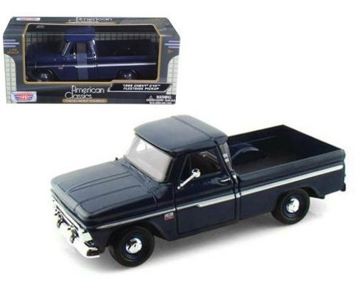 1/24 1966 Chevrolet C10 Fleetside Pickup Azul Motormax