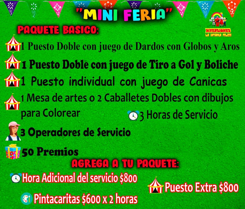 Imagen 8 de 10 de Renta De Inflables En Nezahualcoyotl Miniferia Futbolitos