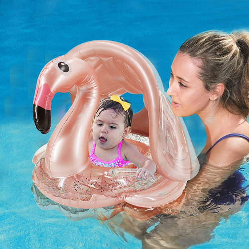 Flotador Inflable Para Bebés Anillo De Natación Con Protecci