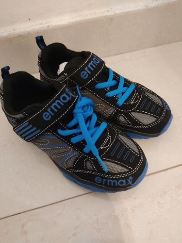 Zapatos Deportivos Niño Talla 31 Azul Y Negro Nuevos