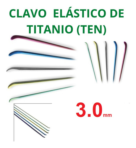 Clavo Elastico De Titanio Ten 3.0mm