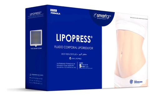 Smart Lipopress Liporedutor Original - 10 Ml Caixa Com 5