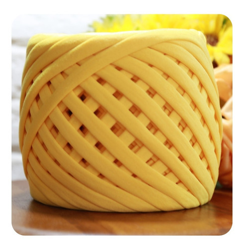 Fio De Malha Dalia Premium - 250g Cor Amarelo Canario