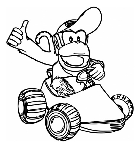Kit Imprimible Mario Kart Pintar Colorear