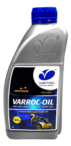 Aceite De Motor Sintetico (azul) 20w50 Api Sn Jaso Ma2 1l