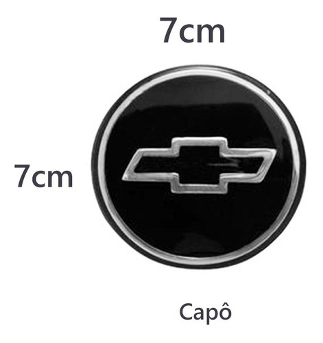 Imagem 5 de 6 de Emblemas Chevrolet + Omega + 2 Gls + Gravata Acrilica Capo