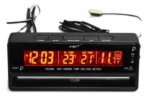 * Termómetro De Reloj Digital Con Retroiluminación Lcd