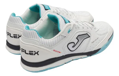 Chuteira Futsal Joma Top Flex Rebound Branco E Preto