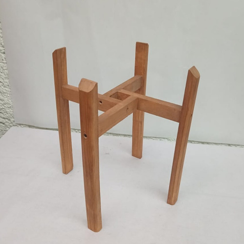 Base De Madera Para Macetas Diametro 35x50 Cm 1pz