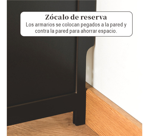Zapatero Retro 2 Puertas Con Ratán - 3 Niveles, Negro