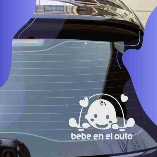 Imagen 2 de 9 de Sticker Vinilo P/ Auto De Bebe A Bordo Envío Incluid.en Lima