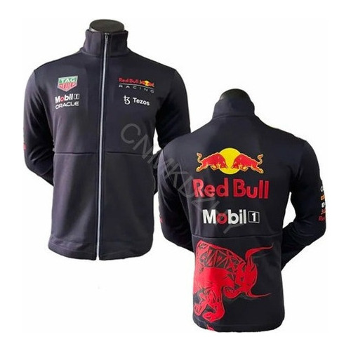 Chaqueta Con Cremallera F1 Red Bull De Manga Larga