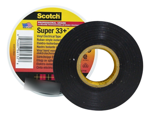 Cinta Aislante Electrica Scotch Super 33+ 3m 19mm X 20mtrs