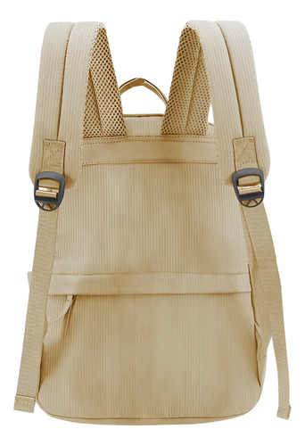 Mochila Portanotebook Urbana Amayra Aero 14 PuLG 67.c2617 Color Camel Diseño De La Tela Lisa
