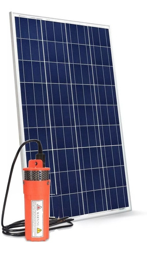 Kit Bomba D'agua Alta Pressão 12v 120w 70m + Painel Solar